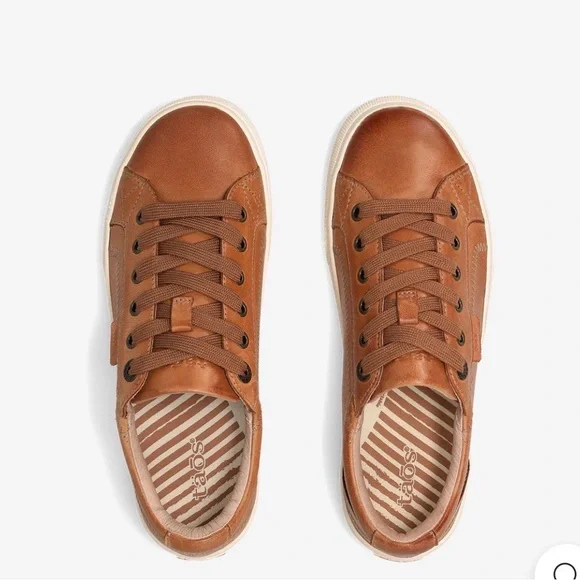 Taos Plim Soul Lux Leather Sneakers - Caramel - Size 9.5 - Very Good Condition! - Picture 13 of 14